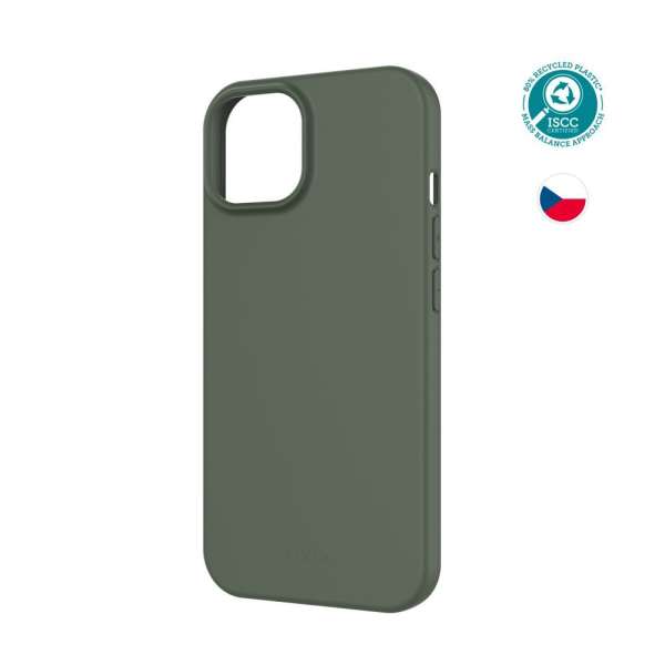 FIXED újrahasznosított TPU hátlap Apple iPhone 15 készülékhez, zöld