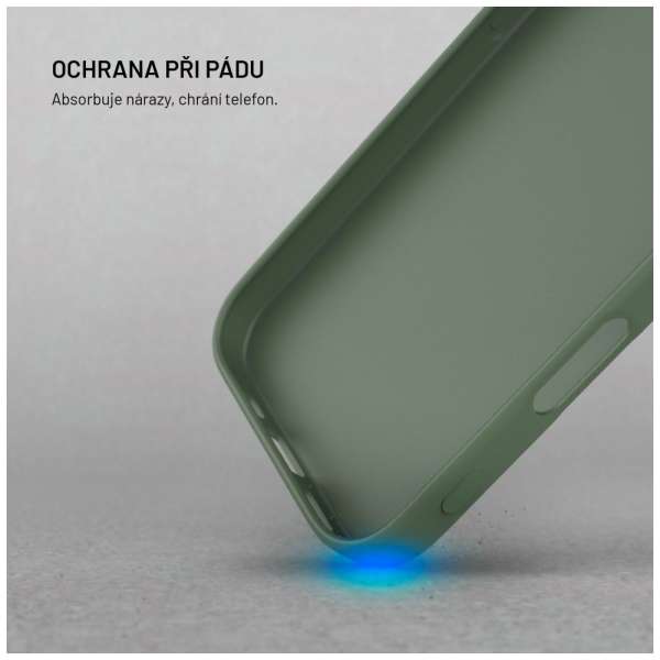 FIXED újrahasznosított TPU hátlap Apple iPhone 15 készülékhez, zöld