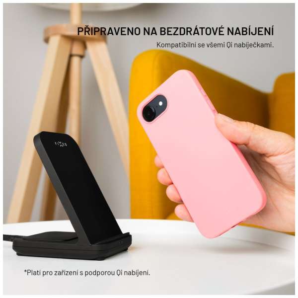 FIXED újrahasznosított TPU hátlap Apple iPhone 16 készülékhez, rózsaszín