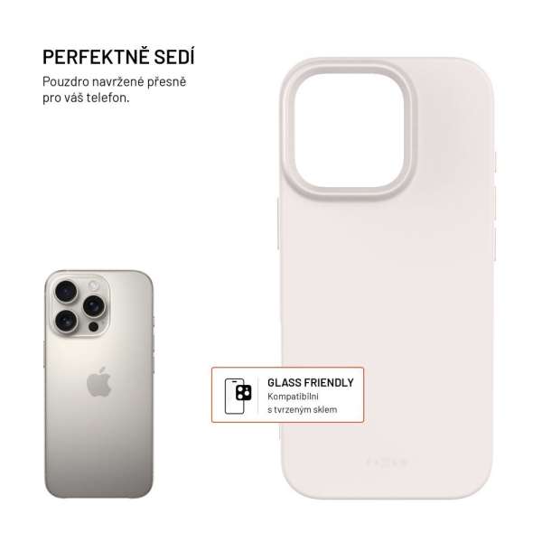 FIXED újrahasznosított TPU hátlap Apple iPhone 16 Pro készülékhez, szürke