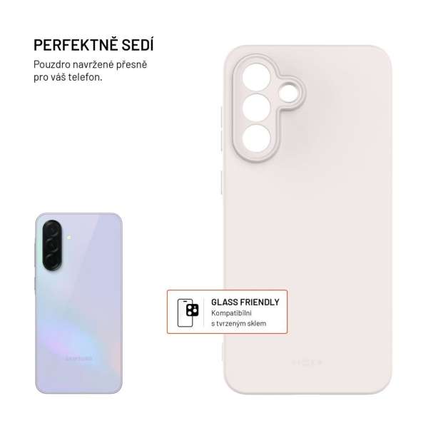 FIXED újrahasznosított TPU hátlap Samsung Galaxy A56 5G készülékhez, szürke