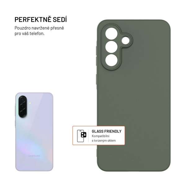 FIXED újrahasznosított TPU hátlap Samsung Galaxy A56 5G készülékhez, zöld