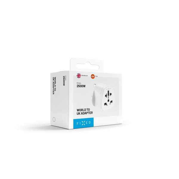 FIXED UK adapter, fehér