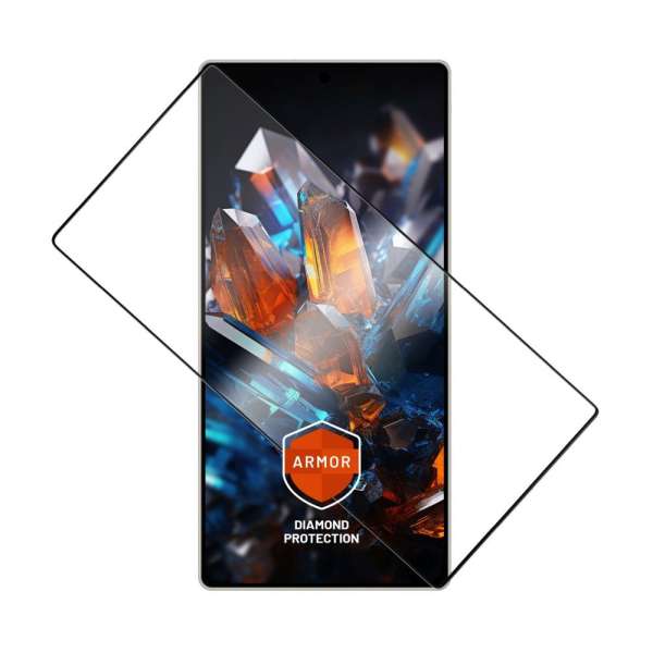 FIXED Ultra strapabíró edzett üvegfólia porálló applikátorral és AR réteggel Samsung Galaxy S25 Ultra készülékhez fekete