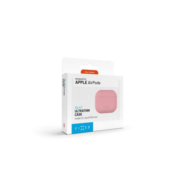 FIXED Ultravékony szilikon tok Apple Airpods Pro 3-hoz, rózsaszín
