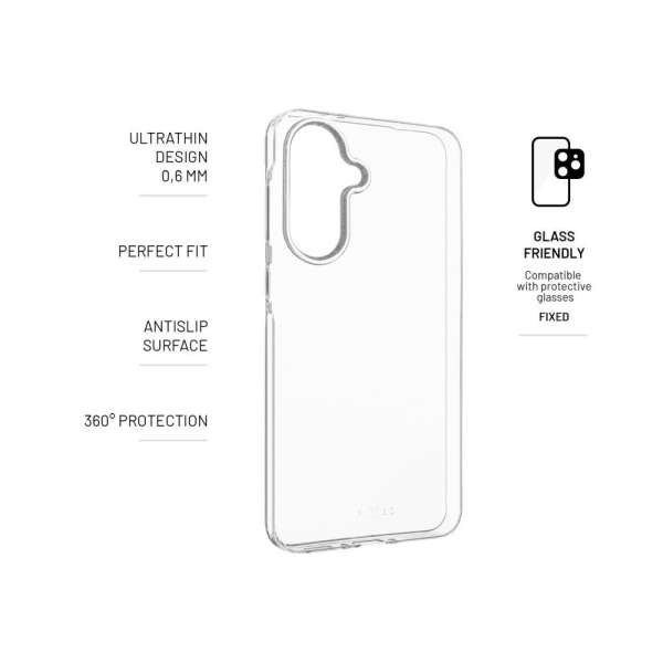 FIXED ultravékony TPU telefontok Samsung Galaxy A36 5G telefonhoz, átlátszó