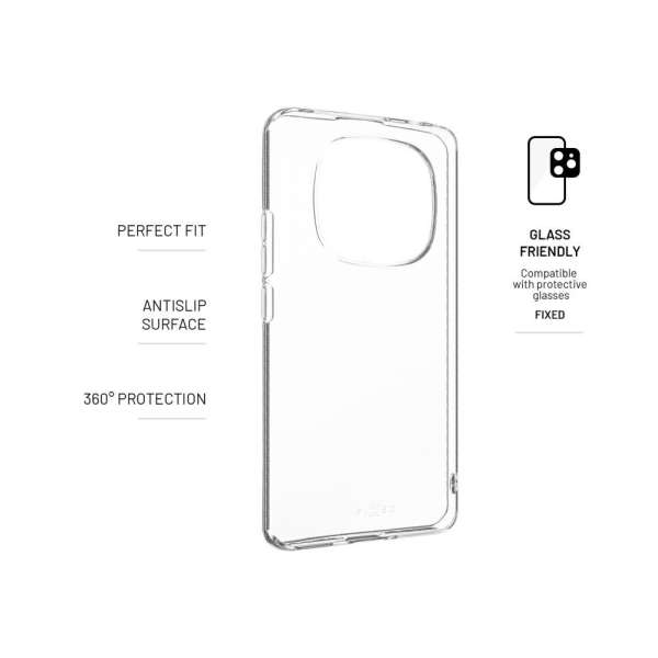 FIXED Ultravékony TPU telefontok Xiaomi Redmi Note 14 Pro+ 5G, átlátszó