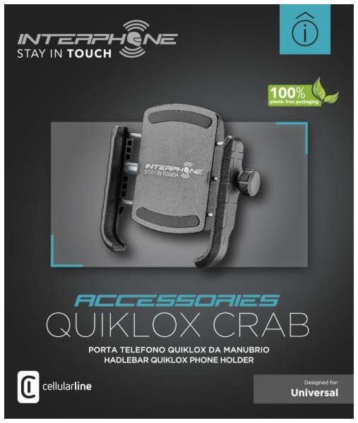 FIXED Universal Crab QUIKLOX Interphone Holder
