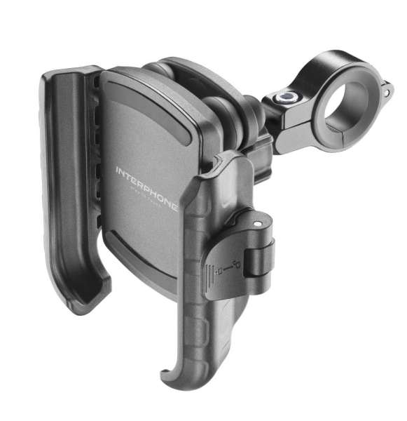 FIXED Universal holder for Interphone Crab mobile phones with handlebar mount Black