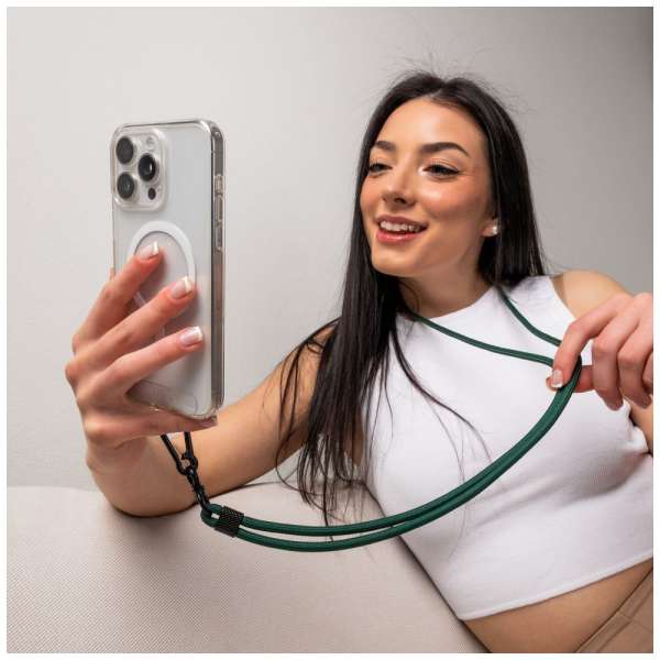 FIXED univerzális zsinór mobiltelefonhoz, piros