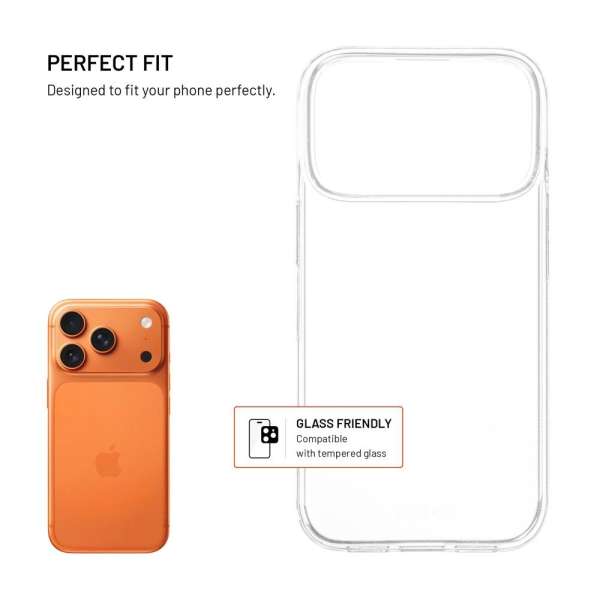 FIXED uoltravékony AntiUV TPU hátlap Apple iPhone 17 Pro készülékhez, átlátszó
