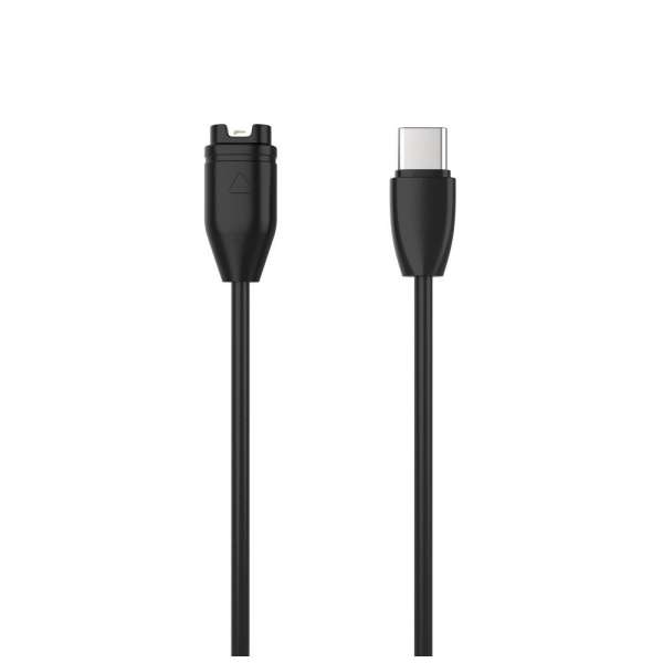FIXED USB-C töltőkábel Garmin Fenix 5/6/7/7X, Epix, Venu 2/3, Vívoactive 3/4/5 okosórákhoz, fekete