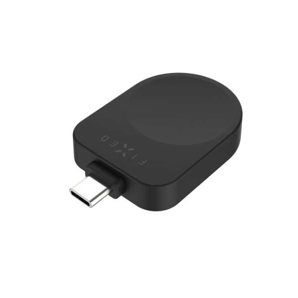 FIXED USB-C töltőadapter Samsung Galaxy Watchhoz, Powerstation Uni készülékkel kompatibilis, fekete