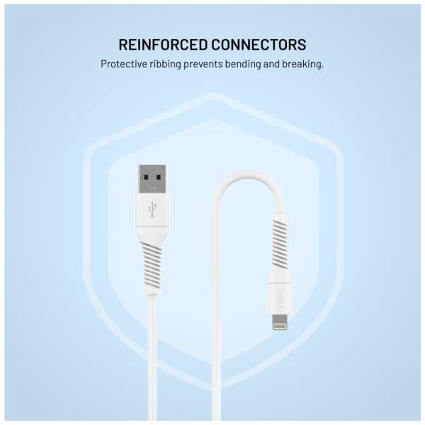 FIXED USB2.0 USB/Lightning kábel, 1,2m, fehér