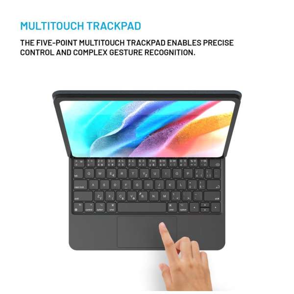 FIXED védő tok vezeték nélküli billentyűzettel Apple iPad 10,9" 2022 (10th gen) CZ, fekete