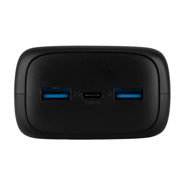 FIXED Zen 30 powerbank, 30 000 mAh, 20W PowerDelivery, 1 db USB-C és 2 db USB-A kimenet, LED kijelző, 5V/9V/12V kimeneti feszültség, fekete