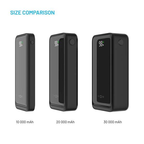 FIXED Zen2 30, 30 000 mAh PowerBank, fekete