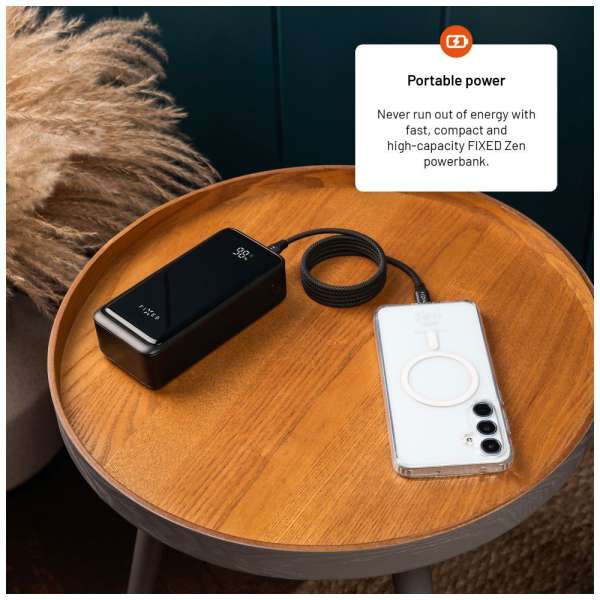 FIXED Zen2 30, 30 000 mAh PowerBank, fekete
