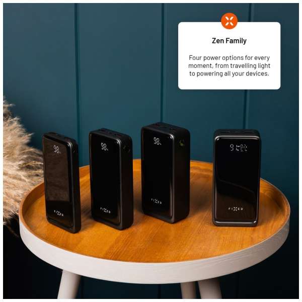 FIXED Zen2 30, 30 000 mAh PowerBank, fekete