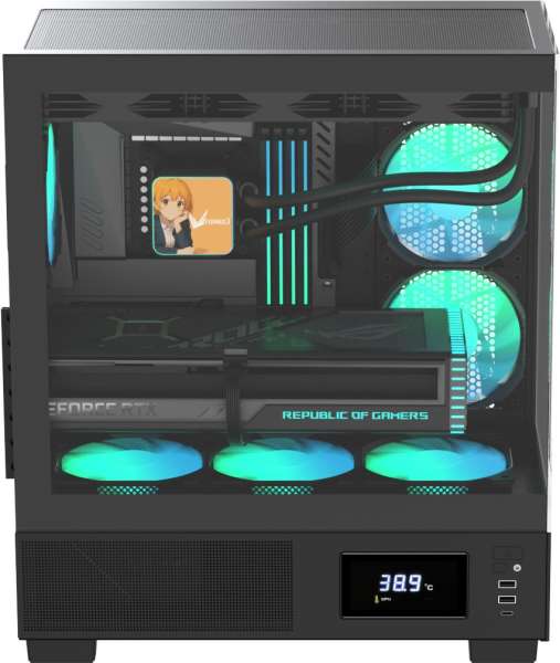 Formula Crystal E1 Floe Tempered Glass Black