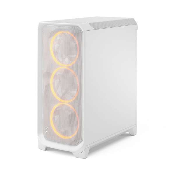 Fractal Design Meshify 3 Tempered Glass RGB Clear Tint White