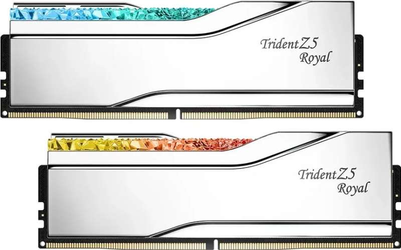 G.SKILL 32GB DDR5 6400MHz Kit(2x16GB) Trident Z5 Royal RGB Silver