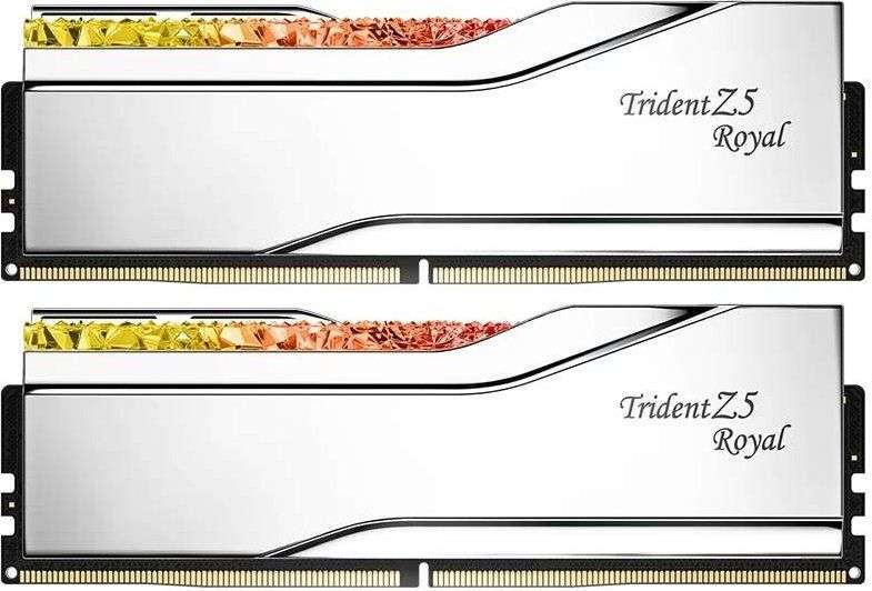 G.SKILL 32GB DDR5 6800MHz Kit(2x16GB) Trident Z5 Royal RGB Silver