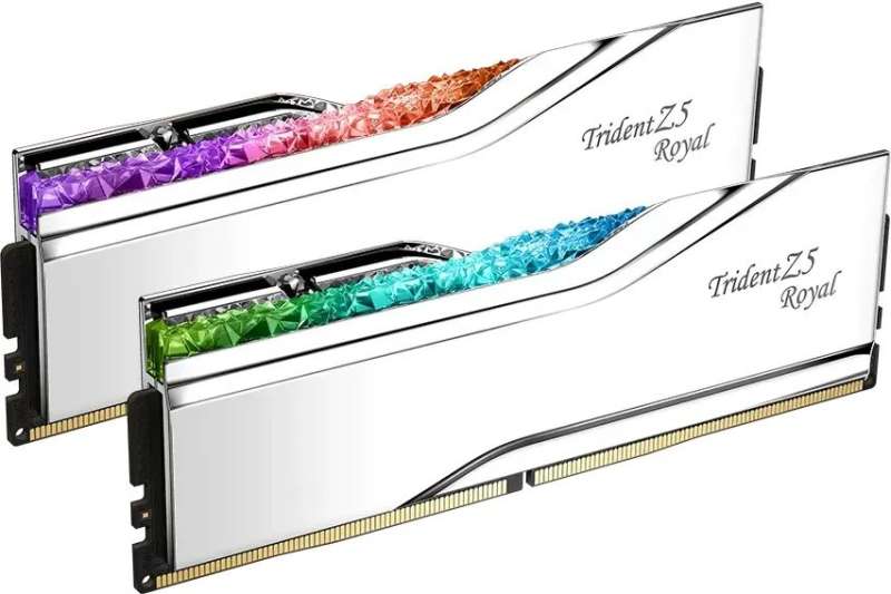 G.SKILL 32GB DDR5 6800MHz Kit(2x16GB) Trident Z5 Royal RGB Silver