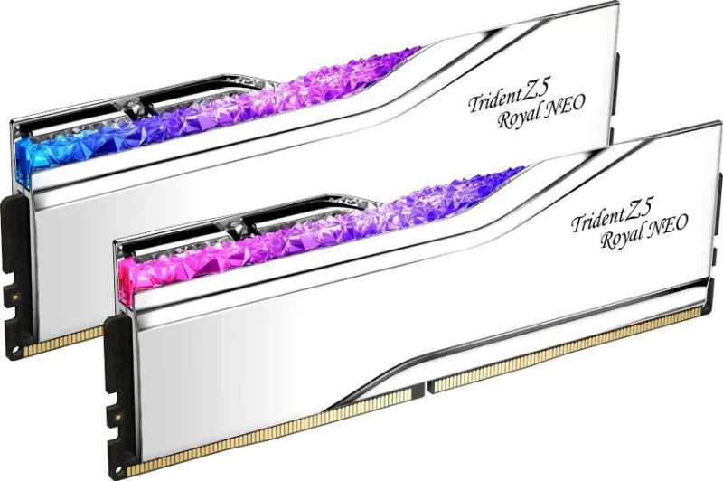 G.SKILL 32GB DDR5 8000MHz Kit(2x16GB) Trident Z5 Royal Neo RGB Silver