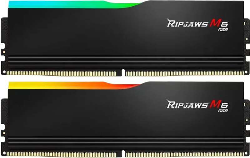G.SKILL 64GB DDR5 6000MHz Kit(2x32GB) Ripjaws M5 RGB Black