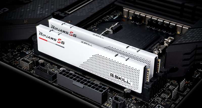 G.SKILL 64GB DDR5 6000MHz Kit(2x32GB) Ripjaws S5 White