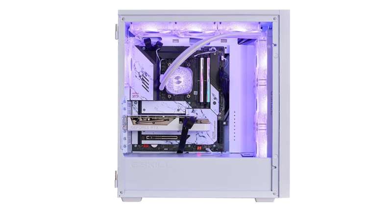G.SKILL MD1 Tempered Glass White
