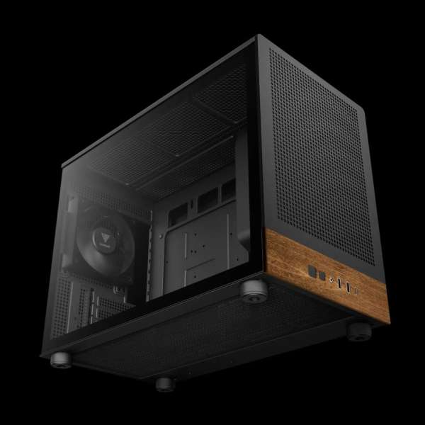 Gamdias Athena M4M Wood Tempered Glass Black/Wood