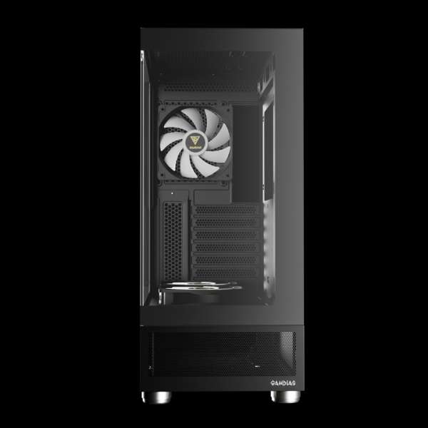 Gamdias Atlas E1 ARGB Tempered Glass Black