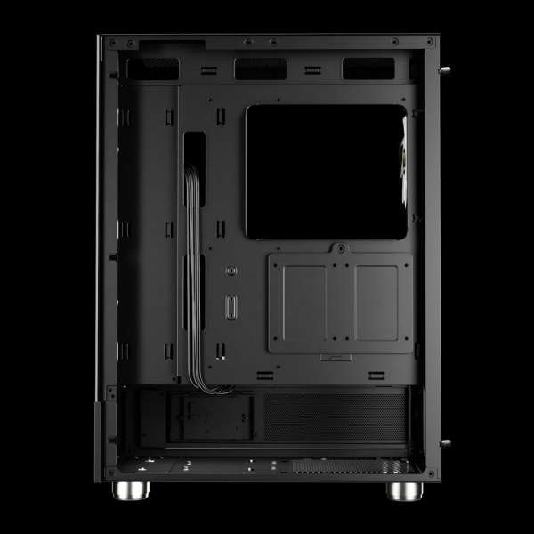 Gamdias Atlas E1 ARGB Tempered Glass Black
