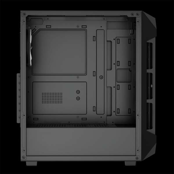 Gamdias Aura GC1 Elite ARGB Tempered Glass Black