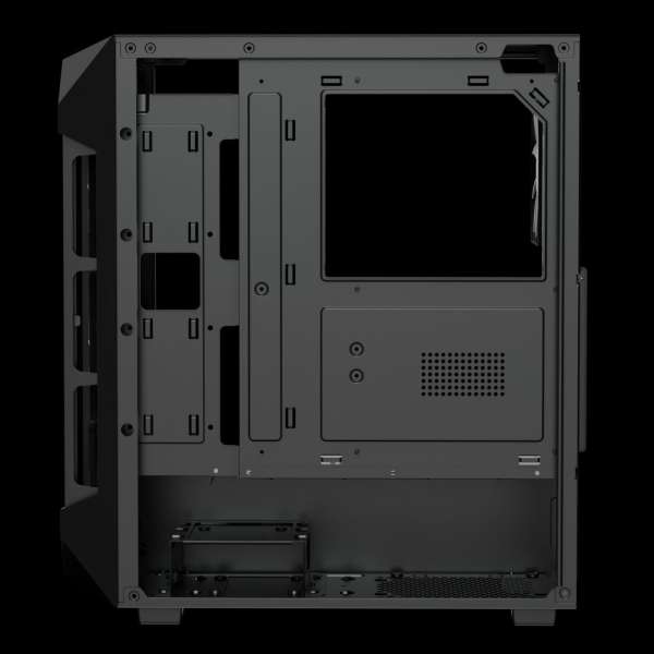 Gamdias Aura GC1 Elite ARGB Tempered Glass Black