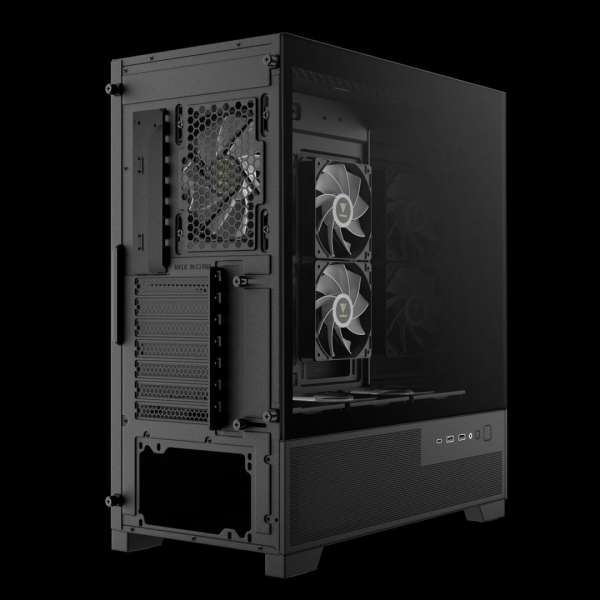 Gamdias Aura GC12 ARGB Tempered Glass Black