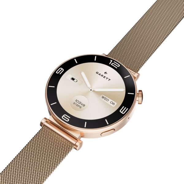 GARETT Mesh Smartwatch Rose Gold