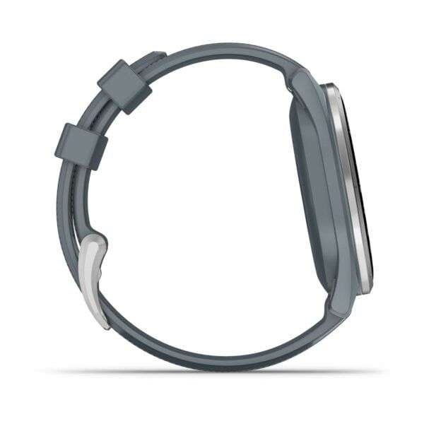 Garmin Approach S44 Silver Aluminum Bezel with Twilight Silicone Band
