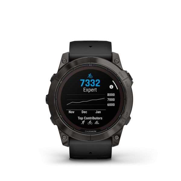 Garmin Fenix 7X Pro Sapphire Solar Edition Carbon Grey DLC Titanium with Black Band