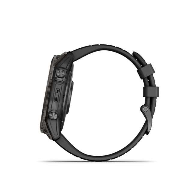 Garmin Fenix 7X Pro Sapphire Solar Edition Carbon Grey DLC Titanium with Black Band