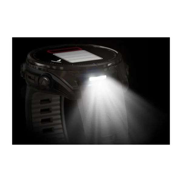 Garmin fenix 8 43mm AMOLED Sapphire, Carbon grey DLC titanium with Black/pebble grey silicone band