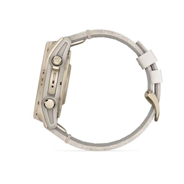 Garmin fenix 8 43mm AMOLED Sapphire, Soft Gold with Limestone Leather Band Garmin fenix 8 43mm AMOLED Sapphire, Soft Gold with Limestone Leather Band