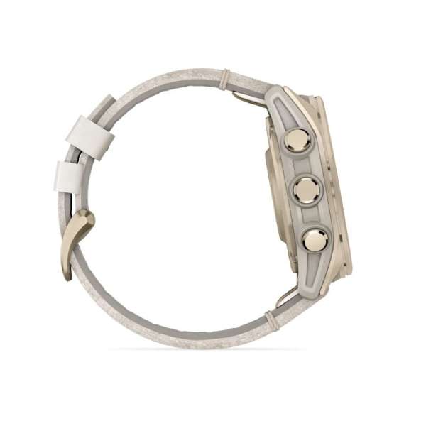 Garmin fenix 8 43mm AMOLED Sapphire, Soft Gold with Limestone Leather Band Garmin fenix 8 43mm AMOLED Sapphire, Soft Gold with Limestone Leather Band