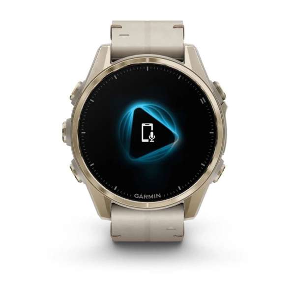 Garmin fenix 8 43mm AMOLED Sapphire, Soft Gold with Limestone Leather Band Garmin fenix 8 43mm AMOLED Sapphire, Soft Gold with Limestone Leather Band