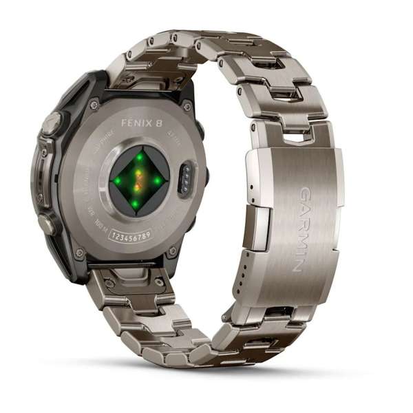 Garmin fenix 8 47mm AMOLED Sapphire Titanium with Vented titanium bracelet Garmin fenix 8 47mm AMOLED Sapphire Titanium with Vented titanium bracelet