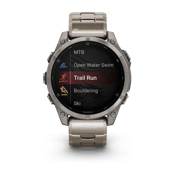 Garmin fenix 8 47mm AMOLED Sapphire Titanium with Vented titanium bracelet Garmin fenix 8 47mm AMOLED Sapphire Titanium with Vented titanium bracelet