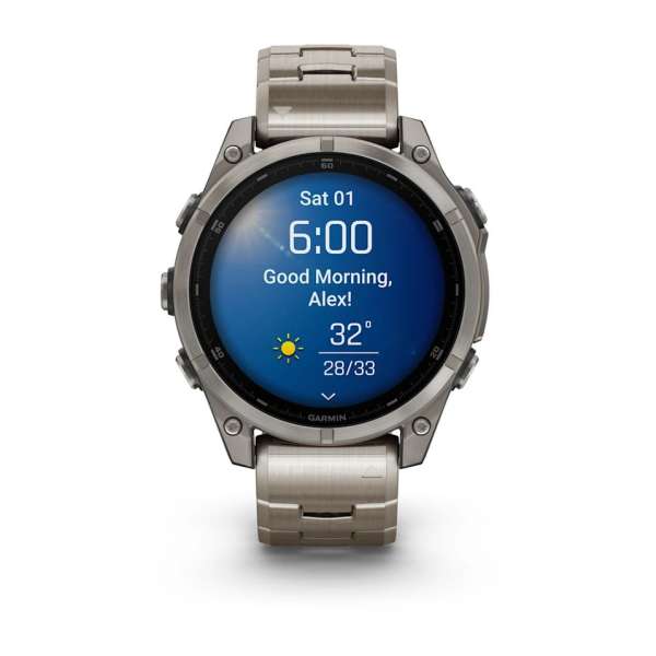 Garmin fenix 8 47mm AMOLED Sapphire Titanium with Vented titanium bracelet Garmin fenix 8 47mm AMOLED Sapphire Titanium with Vented titanium bracelet