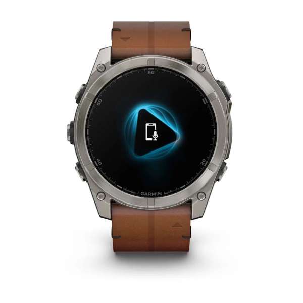 Garmin fenix 8 51mm AMOLED Sapphire, Titanium with Chestnut Leather Band Garmin fenix 8 51mm AMOLED Sapphire, Titanium with Chestnut Leather Band